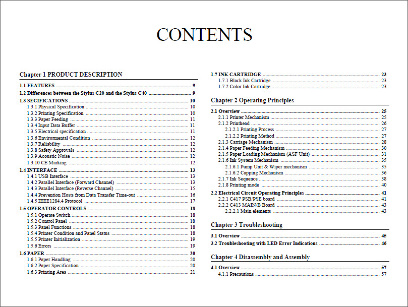 Epson C40UX_C40SX_C20UX_C20SX Service Manual-2